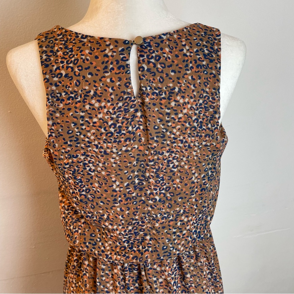 Lush Bohemian Animal Print Sleeveless Fit & Flare Dress Women’s size Medium - Picture 4 of 6